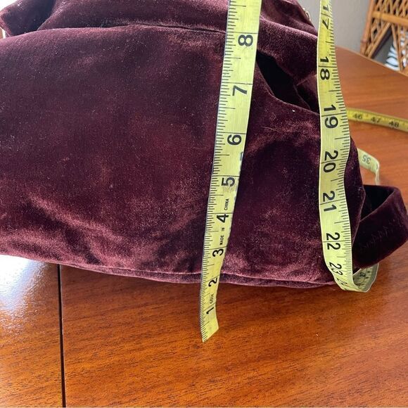 NWOT Aimee Kestenberg Velvet Backpack in Rich Brown With  display picture 2